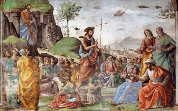 Preaching Of St. John The Baptist, Domenico Ghirlandaio